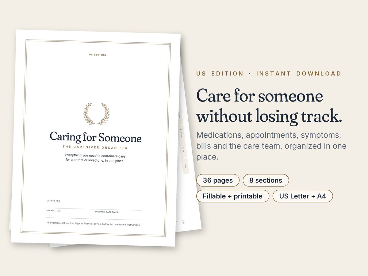 Caring for Someone: The Caregiver Organizer (US) pages